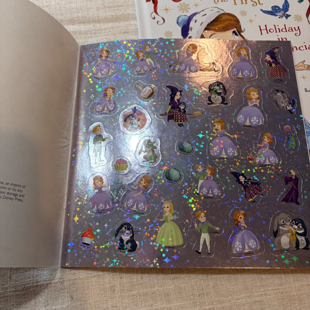 Disney Sofia the First Book Lot Holiday in Enchancia Magical Match Costume Ball - Picture 12 of 16